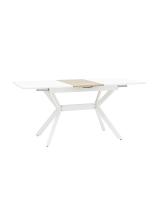 Стол обеденный Орландо раскладной 120-160*80 белый фото Стол обеденный Орландо раскладной 120-160*80 белый. Фото №1