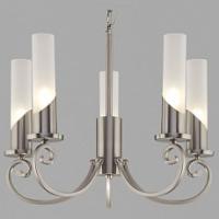 Подвесная люстра Eurosvet Banci 60117/5 никель. Фото №1