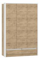 Шкаф комбинированный Virginia НМ 011.50, Белый Скандинавский/Дуб Бунратти