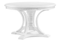 Стол деревянный Нозеан белый / серебро. Фото №1