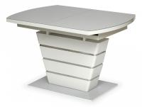 Стол SCHNEIDER ( mod. 0704 ) мдф high glossy, закаленное стекло, 140/180x80x75см, белый фото Стол SCHNEIDER ( mod. 0704 ) мдф high glossy, закаленное стекло, 140/180x80x75см, белый. Фото №1