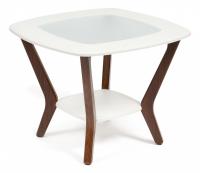 Стол журнальный GOODWIN МДФ/дерево, 65*65*50 см, белый фото Стол журнальный GOODWIN МДФ/дерево, 65*65*50 см, белый. Фото №1