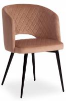 Кресло WIND (mod. 717) ткань/металл, 55х55х80 см, высота до сиденья 48 см, бежевый barkhat 5/черный (поставляется по 4 шт). Фото №1