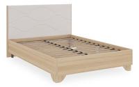 Зара Кровать 1.6 Комфорт дуб сонома/белый фото Зара Кровать 1.6 Комфорт дуб сонома/белый