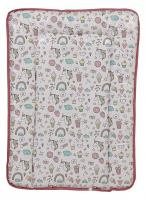 Матрас пеленальный Polini kids Единорог Сладости, розовый фото Матрас пеленальный Polini kids Единорог Сладости, розовый. Фото №1