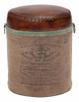 Пуф Secret De Maison CHAPELLE ( mod. M-6400 )  металл/кожа буйвола/ткань хлопок, 46 хD36см, коричневый, ткань: винтаж фото Пуф Secret De Maison CHAPELLE ( mod. M-6400 )  металл/кожа буйвола/ткань хлопок, 46 хD36см, коричневый, ткань: винтаж. Фото №1