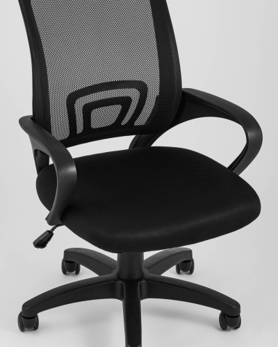 Кресло офисное TopChairs Simple черное фото Кресло офисное TopChairs Simple черное. Фото №9