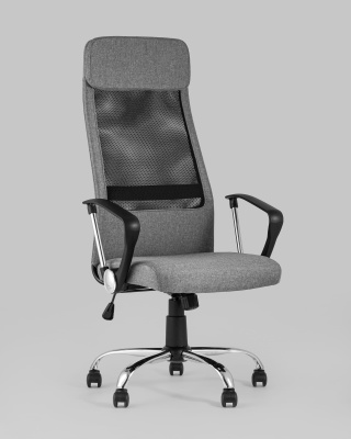 Кресло офисное TopChairs Bonus серое. Фото