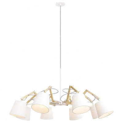 Подвесная люстра Arte Lamp Pinocchio A5700LM-8WH фото Подвесная люстра Arte Lamp Pinocchio A5700LM-8WH. Фото №2