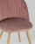 Стул Лион Страйпс велюр розовый фото Стул Лион Страйпс велюр розовый. Фото №9