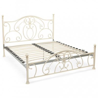 Кровать металлическая ELIZABETH 160*200 см (Queen bed), Античный белый (Antique White) фото Кровать металлическая ELIZABETH 160*200 см (Queen bed), Античный белый (Antique White). Фото №2