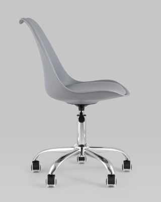 Стул офисный BLOK NEW пластиковый серый. Фото