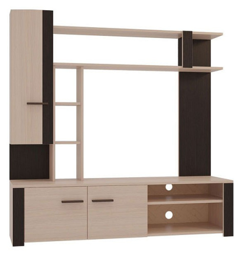 Милана Мини-стенка дуб млечный/венге. Фото №2