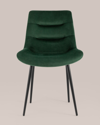 Стул Остин велюр зелёный. Фото