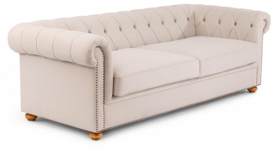 Диван-трансформер Secret De Maison Chesterfield (mod. 5137-60B) дерево береза, ткань: хлопок, 240*96*76см, бежевый / AJ808-18. Фото №2
