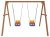 Качели детские Р911-2, коричневый. Фото №4