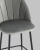 Стул полубарный Логан велюр серый. Фото №9