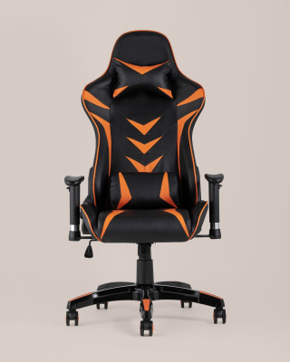 Кресло игровое TopChairs Corvette оранжевое. Фото