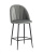 Стул полубарный Логан велюр серый. Фото №1