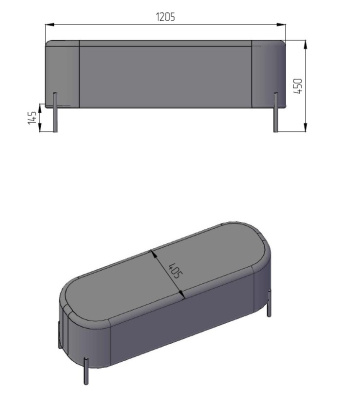 Пуф большой Gawaii Светл серый фото Пуф большой Gawaii Светл серый. Фото №3