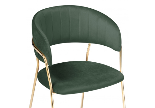Стул Kamelia dark green / gold. Фото №4