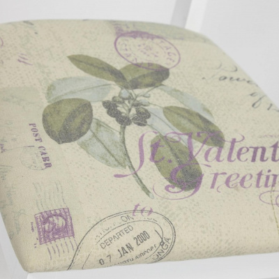 Стул Picasso ( PC-SC ) дерево гевея, 45х53х97см, pure white (белый 2-1), Ткань Прованс № 13  (поставляется по 2 шт) фото Стул Picasso ( PC-SC ) дерево гевея, 45х53х97см, pure white (белый 2-1), Ткань Прованс № 13  (поставляется по 2 шт). Фото №2