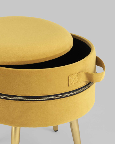 Пуф Тильда велюр охра. Фото №7