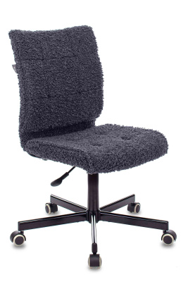 Кресло Бюрократ CH-330M синий экомех крестовина металл черный. Фото №3