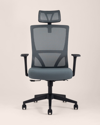 Кресло руководителя TopChairs Local серое. Фото №5