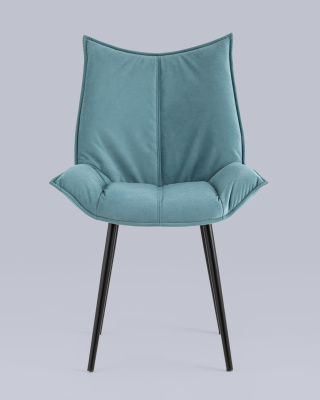 Стул Осло велюр пыльно-голубой. Фото