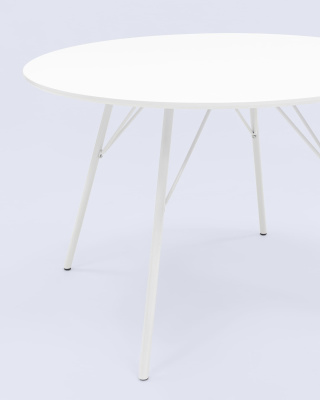 Стол обеденный Мемфис D110 белый фото Стол обеденный Мемфис D110 белый. Фото №5