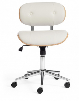 Кресло CRAFT натуральный, кож/зам белый. Фото №2