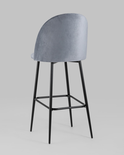 Стул барный Марсель велюр серый. Фото №7
