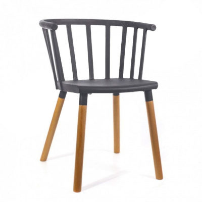 Стул Сен-Тропе черно-серый. Фото №2