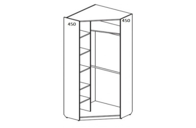 Шкаф угловой Силуэт. Фото №3