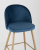 Стул барный Лион голубой велюр фото Стул барный Лион голубой велюр. Фото №9