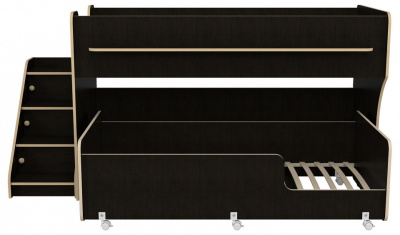 Кровать двухъярусная Р444-2 Капризун 7, древесина коричневая светлая дуб. Фото №4