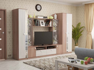 Гармония Мини- Стенка ясень шимо темный/ясень шимоСветлый. Фото №2