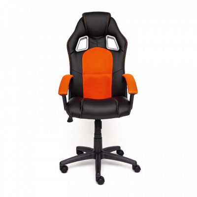 Компьютерное кресло DRIVER кож/зам/ткань, черный/оранжевый, 36-6/07 (id:  ). Фото №2