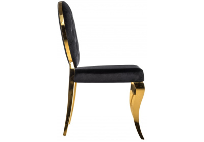 Стул Odda черный / золотой. Фото