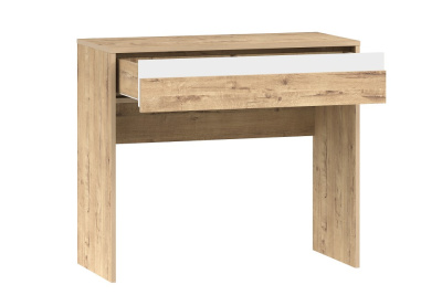 Стол туалетный Virginia НМ 011.08, Белый Скандинавский/Дуб Бунратти. Фото