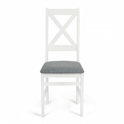 Стул CROSSMAN Многослойная фанера, 100*41*40, white, ткань серая (16/1) (поставляется по 2 шт). Фото №2