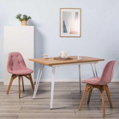 Стул EAMES lite Розов/Натуральный Бук фото Стул EAMES lite Розов/Натуральный Бук. Фото №5