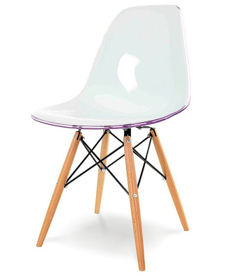 Стул ESF DC231A фиолетовый/белый. Фото №3