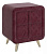 Тумба прикроватная Софи 2, (480х370х580) бордо (велюр)