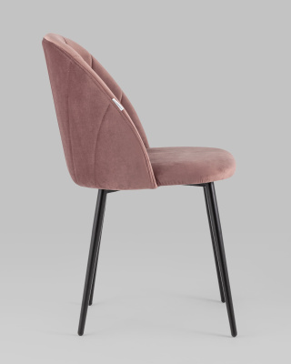 Стул Логан велюр пыльно-розовый. Фото
