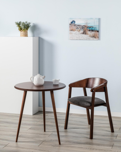 Стол кофейный Vortex Brass орех. Фото №7