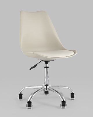 Стул офисный BLOK NEW пластиковый бежевый. Фото