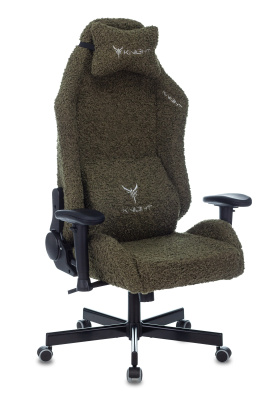 Кресло игровое Knight T1 хаки экомех с подголов. крестовина металл фото Кресло игровое Knight T1 хаки экомех с подголов. крестовина металл. Фото №2