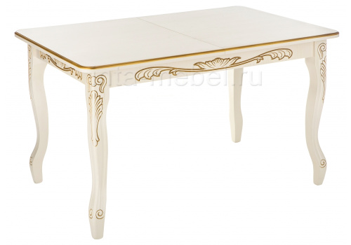 Стол деревянный Мауро патина золото. Фото №1